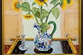 Sunflowers in the Masons Jug